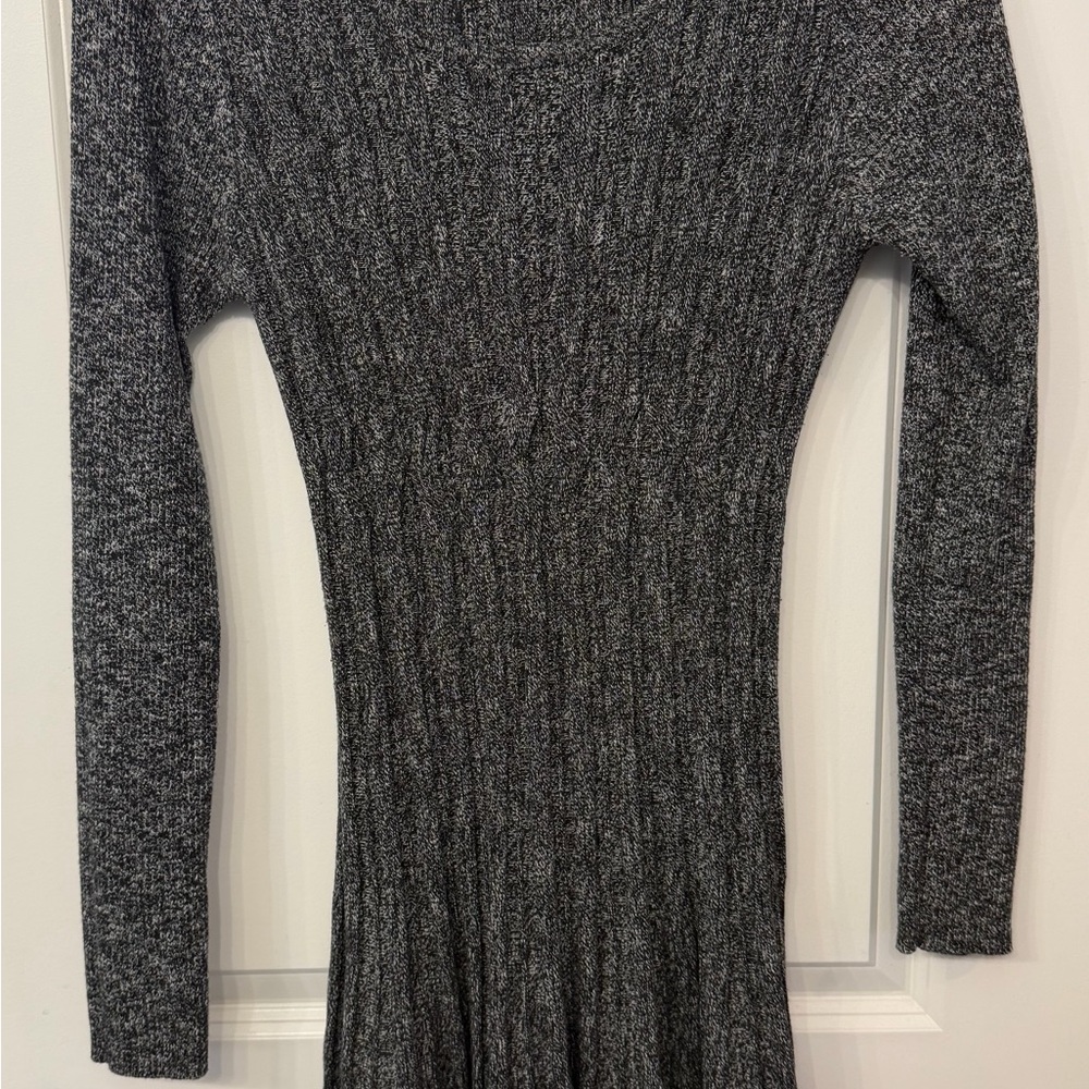Max Studio Charcoal Long Sleeve Dress